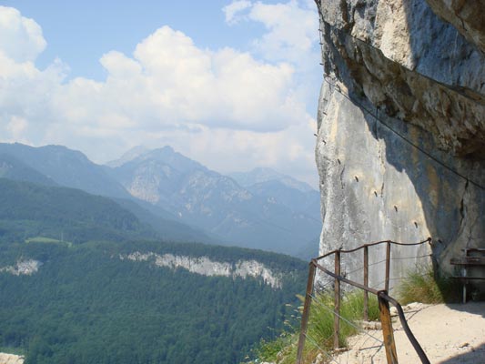 Einstieg direkt beim Höhenweg