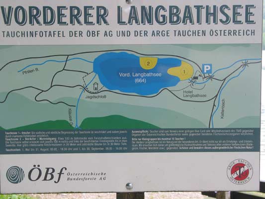 Übersichtskarte vom Vorderen Langbathsee