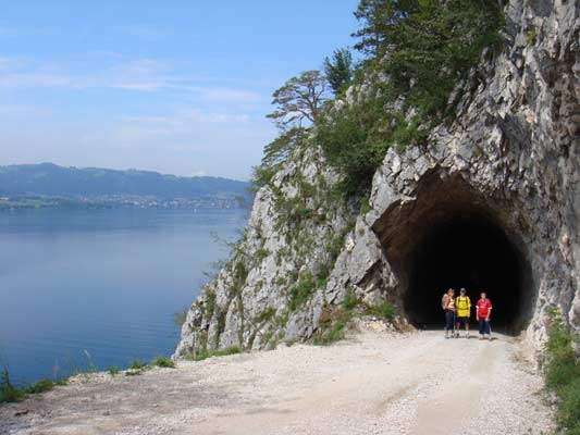 Rückweg durch den Tunnel