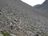 Endlose Querung über die Felsen